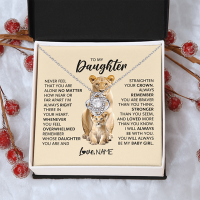 Load image into Gallery viewer, To My Daughter Never Feel That You Are Alone No Matter How near or Far Apart I&amp;#39;m Always Right There
