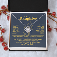 Load image into Gallery viewer, To My Daughter Necklace, Daughter Necklaces from Mom and Dad, Birthday Gifts from Mother or Father
