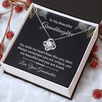 Load image into Gallery viewer, To My Granddaughter Necklace from Nana, Birthday Present for Granddaughter from Grandma
