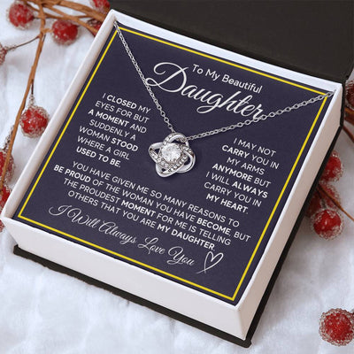 Load image into Gallery viewer, Daughter Gifts from Mom and Dad, Necklace &amp;amp; Message Card &amp;amp; LED Gift Box for Birthday, or Christmas
