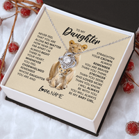 Load image into Gallery viewer, To My Daughter Never Feel That You Are Alone No Matter How near or Far Apart I'm Always Right There
