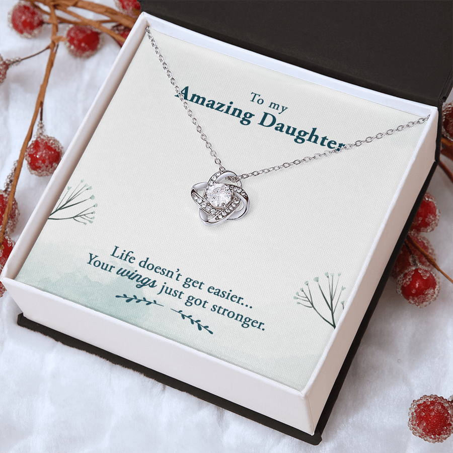 To My Daughter Necklace – Personalized Gift from Mom or Dad | Meaningful Birthday Jewelry for Her
