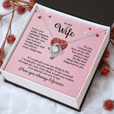 Load image into Gallery viewer, To My Wife Necklace, When I First Saw You, You Took My Breath Away and You Still Do Every Single Day
