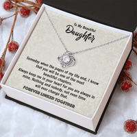 Load image into Gallery viewer, Love Knot Necklace for Daughter from Dad – Beautiful Gift for Birthday, Graduation, or Wedding Day
