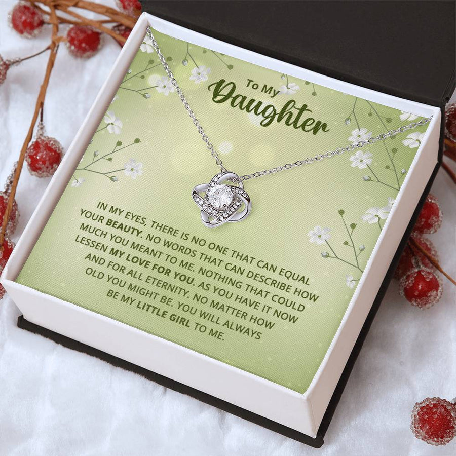 To My Daughter Necklace from Mom, Birthday Necklace for Daughter from Mom and Dad