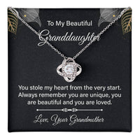 Load image into Gallery viewer, To My Granddaughter Necklace from Nana, Birthday Present for Granddaughter from Grandma
