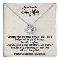Load image into Gallery viewer, Love Knot Necklace for Daughter from Dad – Beautiful Gift for Birthday, Graduation, or Wedding Day
