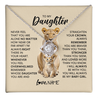 Load image into Gallery viewer, To My Daughter Never Feel That You Are Alone No Matter How near or Far Apart I'm Always Right There
