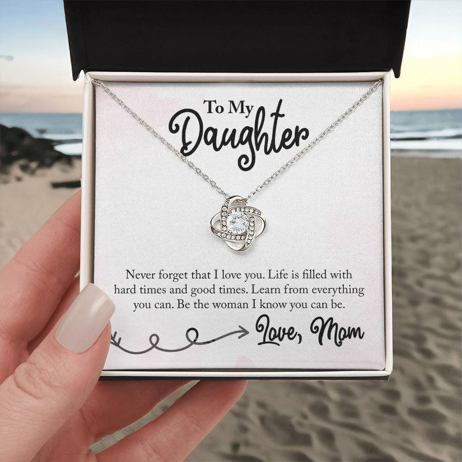 To My Daughter Necklace from Mom, Learn from Everything You Can