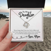 Load image into Gallery viewer, To My Daughter Necklace from Mom, Learn from Everything You Can
