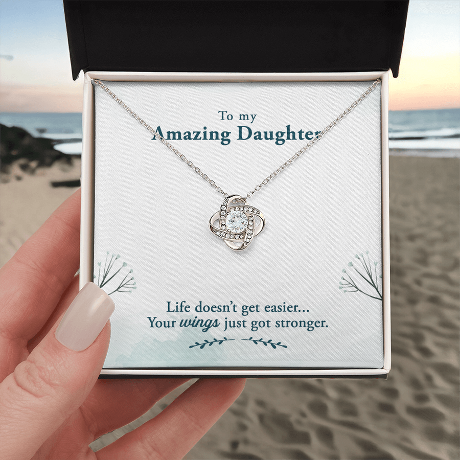 To My Daughter Necklace – Personalized Gift from Mom or Dad | Meaningful Birthday Jewelry for Her