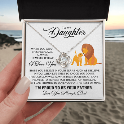 Load image into Gallery viewer, To My Daughter Necklace from Dad, Birthday Gifts for Daughter, I&amp;#39;m Proud to Be Your Father
