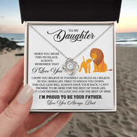 Load image into Gallery viewer, To My Daughter Necklace from Dad, Birthday Gifts for Daughter, I&#39;m Proud to Be Your Father
