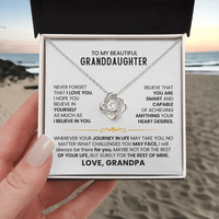 Load image into Gallery viewer, To My Beautiful Granddaughter Necklace, Believe in Yourself as Much as I Believe in You
