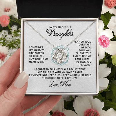 Load image into Gallery viewer, To My Daughter Necklace from Mom, I&amp;#39;d Use My Last Breath to Tell You &amp;quot;The Sam&amp;quot;
