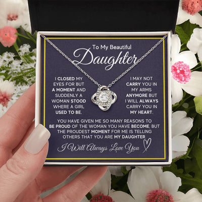 Load image into Gallery viewer, Daughter Gifts from Mom and Dad, Necklace &amp;amp; Message Card &amp;amp; LED Gift Box for Birthday, or Christmas
