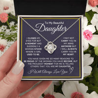 Load image into Gallery viewer, Daughter Gifts from Mom and Dad, Necklace &amp; Message Card &amp; LED Gift Box for Birthday, or Christmas
