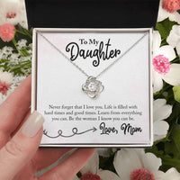 Load image into Gallery viewer, To My Daughter Necklace from Mom, Learn from Everything You Can
