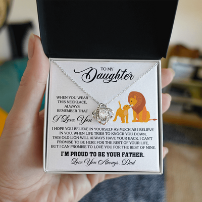 Load image into Gallery viewer, To My Daughter Necklace from Dad, Birthday Gifts for Daughter, I&amp;#39;m Proud to Be Your Father
