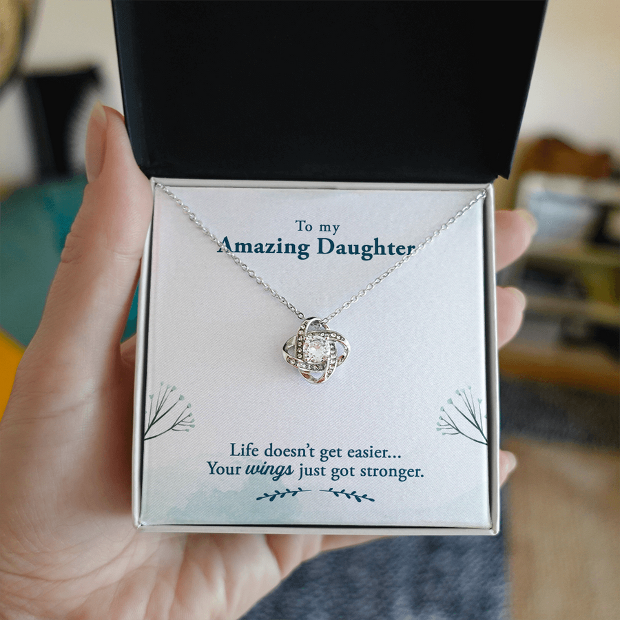 To My Daughter Necklace – Personalized Gift from Mom or Dad | Meaningful Birthday Jewelry for Her