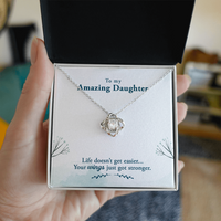 Load image into Gallery viewer, To My Daughter Necklace – Personalized Gift from Mom or Dad | Meaningful Birthday Jewelry for Her
