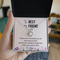 Load image into Gallery viewer, Best Friend Gifts for Birthday, Friendship Knot Necklace Silver, Meaningful Friendship Gifts
