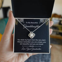 Load image into Gallery viewer, To My Granddaughter Necklace from Nana, Birthday Present for Granddaughter from Grandma
