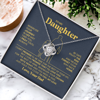 Load image into Gallery viewer, To My Daughter Necklace, Daughter Necklaces from Mom and Dad, Birthday Gifts from Mother or Father
