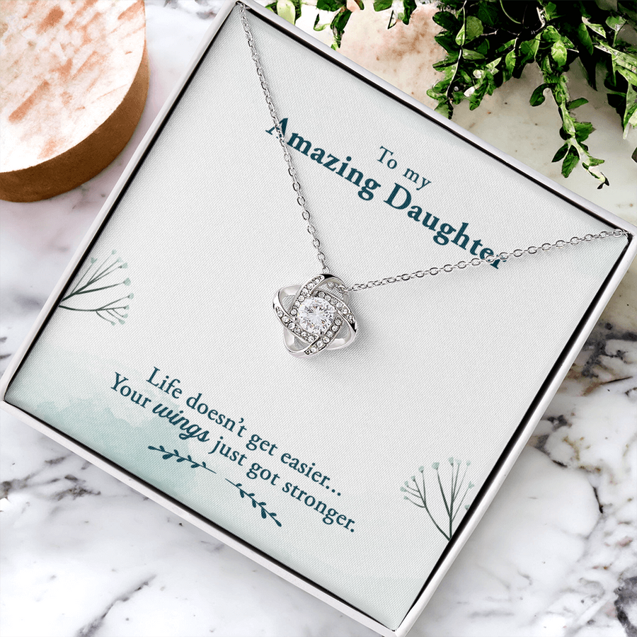 To My Daughter Necklace – Personalized Gift from Mom or Dad | Meaningful Birthday Jewelry for Her