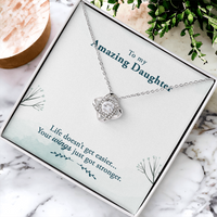 Load image into Gallery viewer, To My Daughter Necklace – Personalized Gift from Mom or Dad | Meaningful Birthday Jewelry for Her
