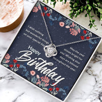 Load image into Gallery viewer, Birthday Gifts for Her, Birthday Love Knot Necklace for Women
