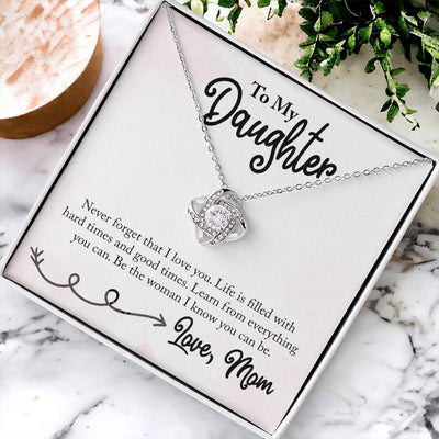 Load image into Gallery viewer, To My Daughter Necklace from Mom, Learn from Everything You Can
