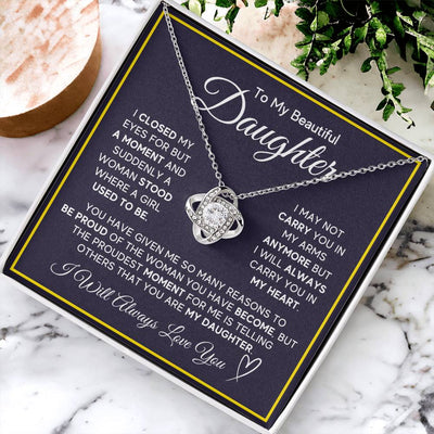 Load image into Gallery viewer, Daughter Gifts from Mom and Dad, Necklace &amp;amp; Message Card &amp;amp; LED Gift Box for Birthday, or Christmas

