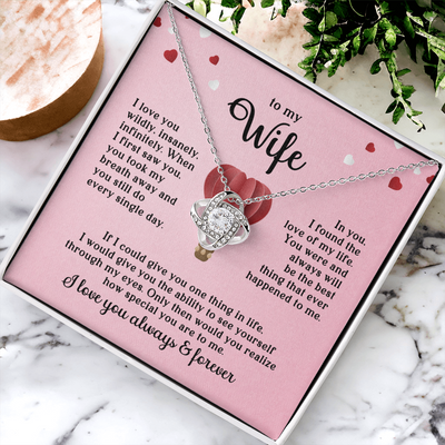 Load image into Gallery viewer, To My Wife Necklace, When I First Saw You, You Took My Breath Away and You Still Do Every Single Day
