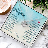 Load image into Gallery viewer, To My Daughter Necklace from Dad, I Promise to Love You for the Rest of Mine
