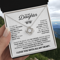 Load image into Gallery viewer, Birthday Daughter Necklace, When the Pages of My Life End You Will Be the Most Beautiful Chapters
