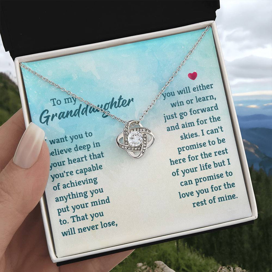 Granddaughter Necklace from Grandma, Special Birthday Gifts for Granddaughter from Nana