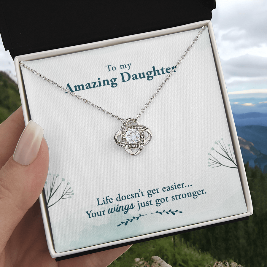 To My Daughter Necklace – Personalized Gift from Mom or Dad | Meaningful Birthday Jewelry for Her