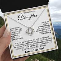 Load image into Gallery viewer, To My Daughter Necklace Birthday Gifts from Mother, You Are Braver Than You Believe
