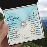 Load image into Gallery viewer, To My Daughter Necklace from Mom, The Best Things That Ever Happened to Me
