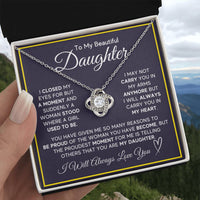 Load image into Gallery viewer, Daughter Gifts from Mom and Dad, Necklace &amp; Message Card &amp; LED Gift Box for Birthday, or Christmas
