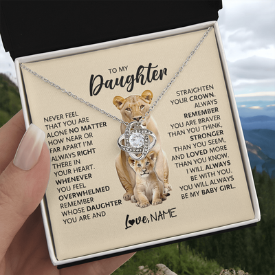 Load image into Gallery viewer, To My Daughter Never Feel That You Are Alone No Matter How near or Far Apart I&amp;#39;m Always Right There
