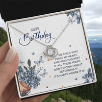 Load image into Gallery viewer, Best Gifts for Teenage Girls, Birthday Love Knot Necklace for Daughter Granddaughter
