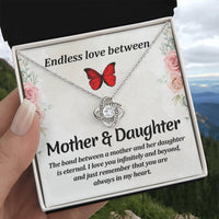 Load image into Gallery viewer, Matching Mother Daughter Gifts, Love Knot Necklace Endless Love Between Mother and Daughter
