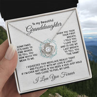 Load image into Gallery viewer, To My Granddaughter Necklace, Sometimes It&#39;s Hard to Find Words to Tell You How Much You Mean to Me
