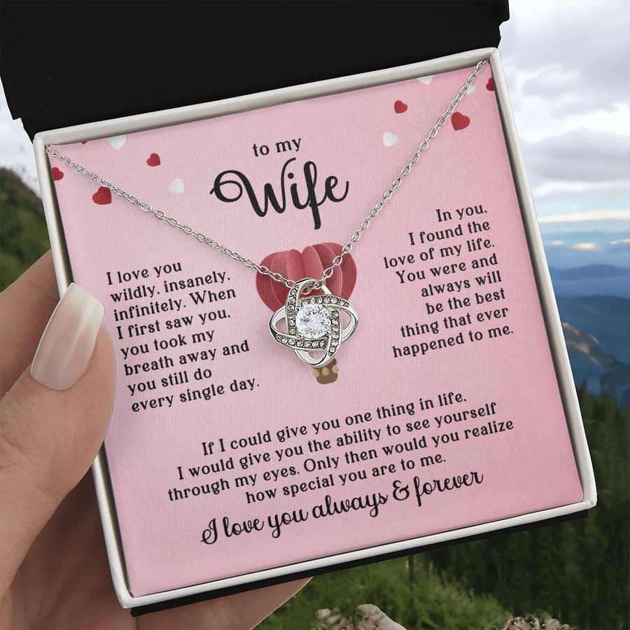 To My Wife Necklace, When I First Saw You, You Took My Breath Away and You Still Do Every Single Day