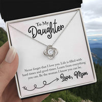 Load image into Gallery viewer, To My Daughter Necklace from Mom, Learn from Everything You Can
