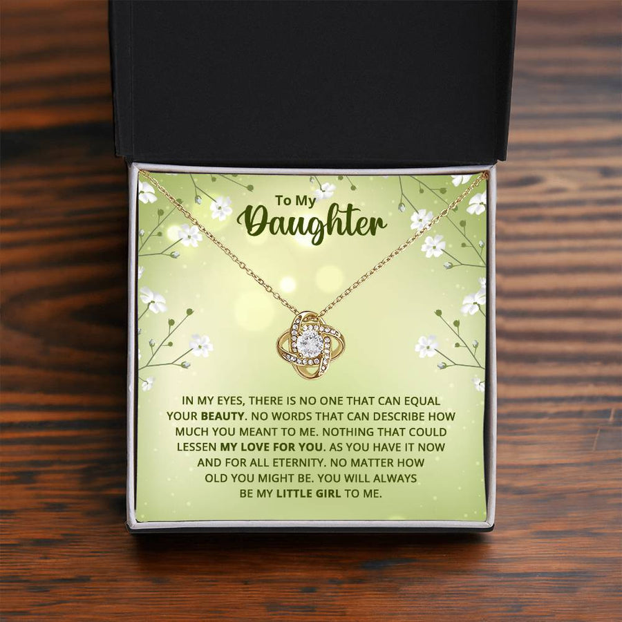 To My Daughter Necklace from Mom, Birthday Necklace for Daughter from Mom and Dad