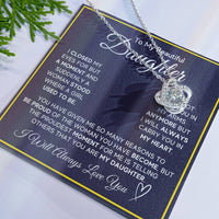 Load image into Gallery viewer, Daughter Gifts from Mom and Dad, Necklace &amp; Message Card &amp; LED Gift Box for Birthday, or Christmas
