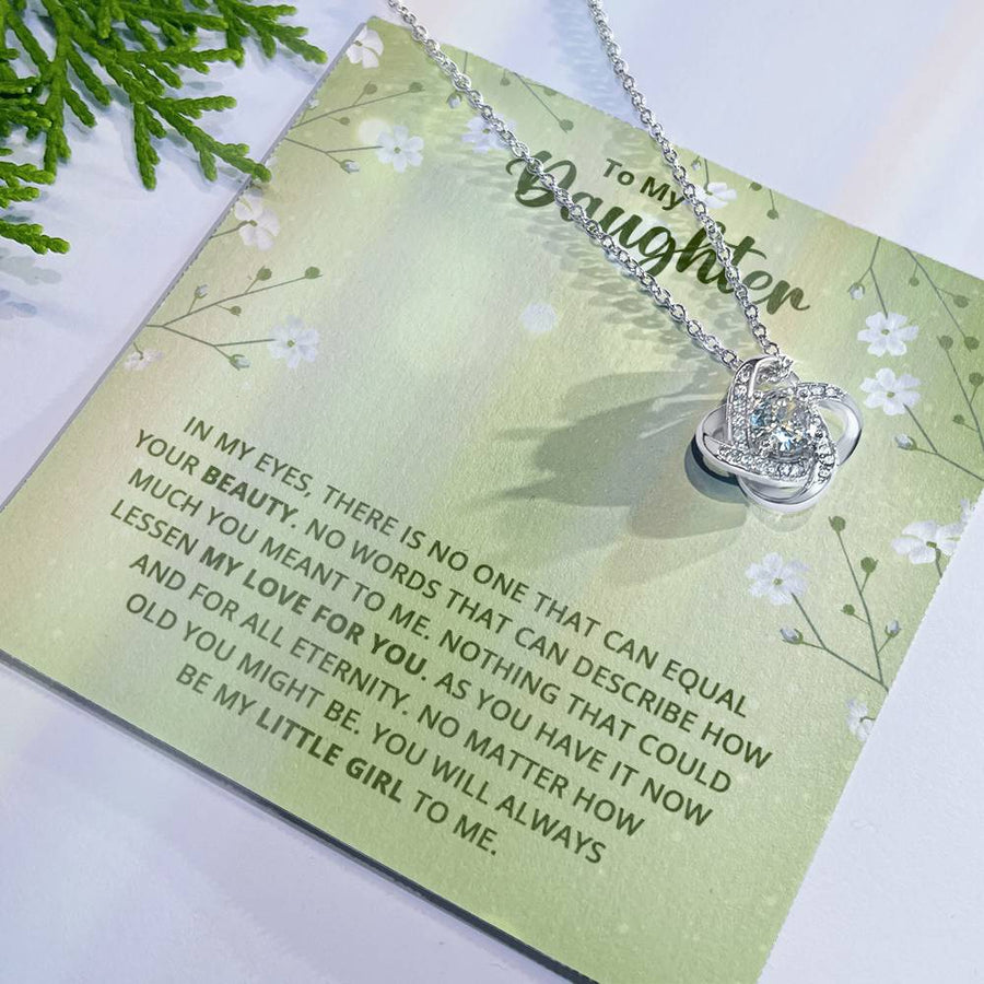 To My Daughter Necklace from Mom, Birthday Necklace for Daughter from Mom and Dad
